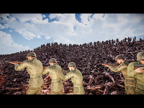 20 SUPER SOLDIER  vs 1,000,000 ZOMBIES - Ultimate Epic Battle Simulator 2