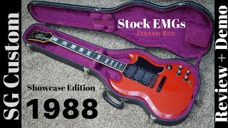 Video thumbnail for 1988 Gibson SG Custom Showcase Edition Ferrari Red Review + Demo by The Trogly's Guitar Show