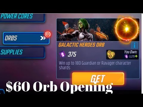 $60 Guardians and Ravager Orb Opening | Is it worth it? | Marvel Strike Force