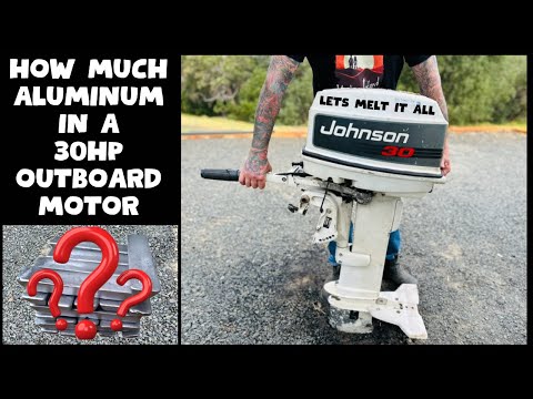 30HP Outboard Motor Melt down - Bulk Aluminum - ASMR Metal Melting - Trash To Treasure - BigStackD