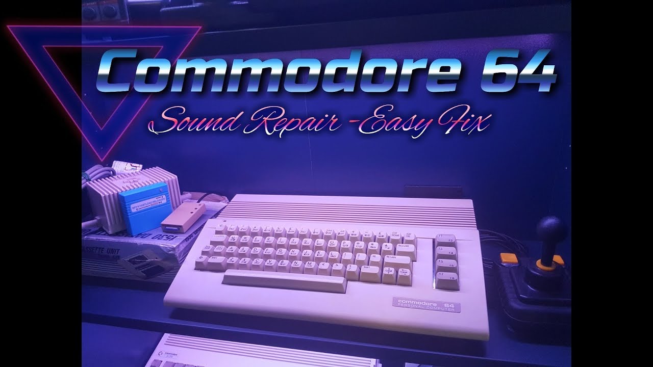 How to fix a sound problem on Commodore  64 - Easy FIX!!