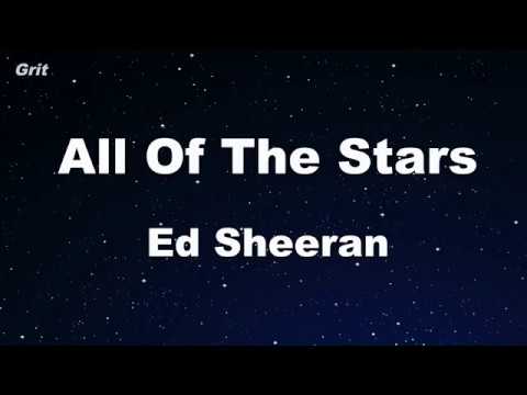 All Of The Stars - Ed Sheeran Karaoke 【No Guide Melody】 Instrumental