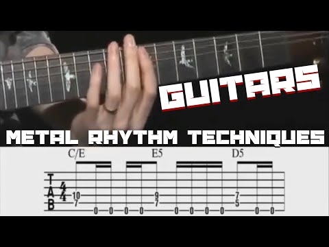 Guitars Powerful Heavy Metal Rhythm Techniques - How To Play Guitar Lesson Tutorial With Tabs