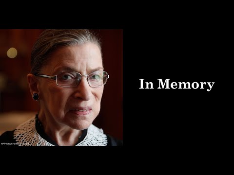 In Memoriam, Ruth Bader Ginsburg