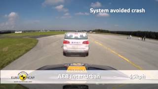 2015 Skoda Fabia EuroNCAP AEB testi videosu