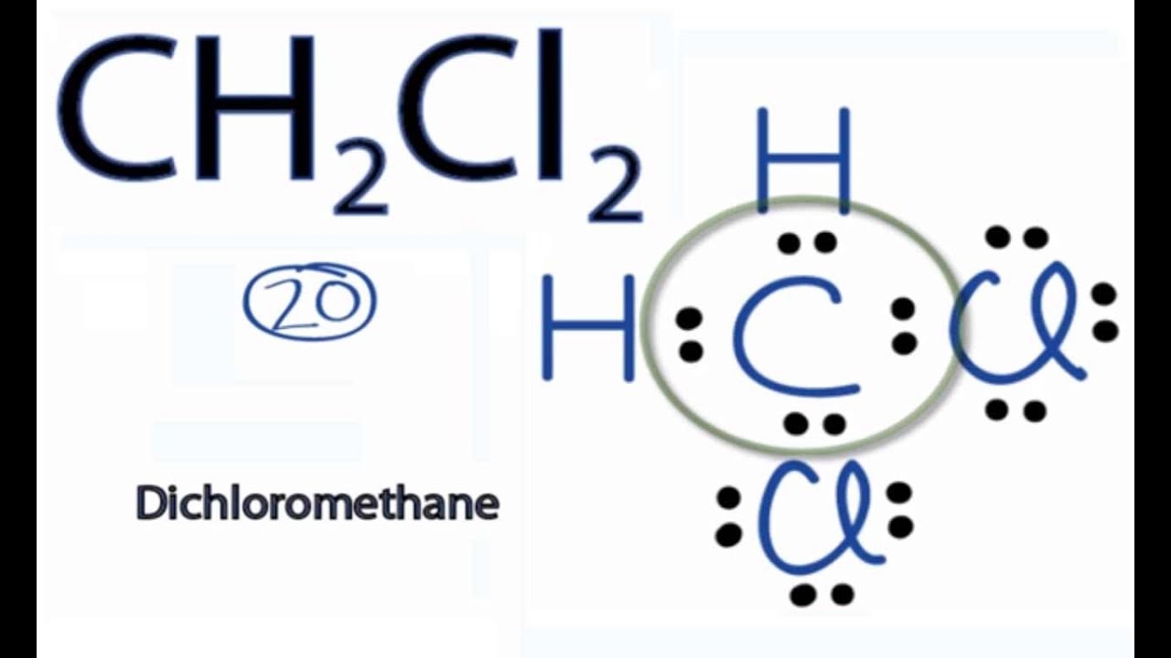 CH2Cl2 Lewis Structure: How to Draw the Lewis Structure for CH2Cl2 (Dichloromethane)