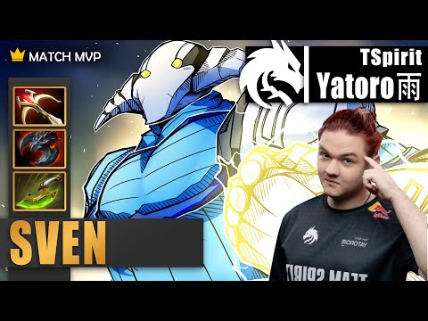 Sven Safelane | TSpirit.Yatoro | THE MOST BASIC & BROKEN BUILD FOR SVEN | 7.34c Gameplay Highlights