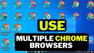 How to use multiple chrome browsers and multiple accounts on same time |  google chromes on same pc