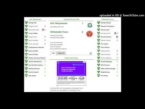 BBC Radio Kent Goal Commentary FA Vase Final Wembley 11/05/2025 Whitstable Town 2 AFC Whyteleafe 1