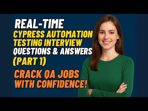 Thumbnail for Cypress Automation Interview Questions & Answers (Part 1) | Real-Time Scenarios to Crack QA Jobs! by cypress
