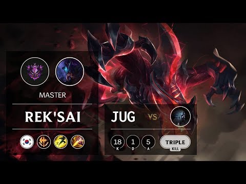 Rek'Sai Jungle vs Kindred - KR Master Patch 9.7