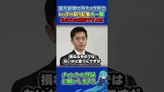 記者「高市総理のトランプ抱きつきゴマすり外交が～」に吉村代表が大反撃！！ #高市早苗 #政治 #切り抜き