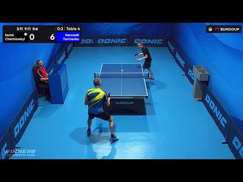 09:55 Serhii Cherniavskyi - Hennadii Yurchenko 17.07.2023 TT Euro.Cup Ukraine Star. Table 4