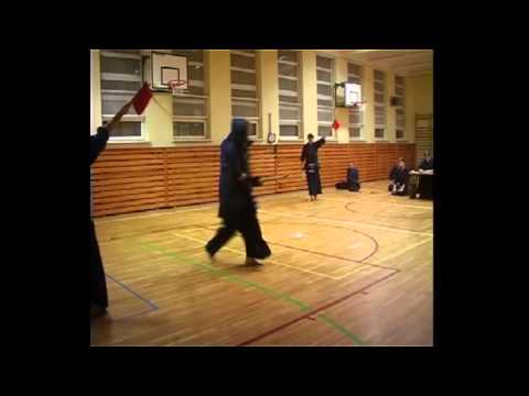 Warsaw Kendo League - February 2013 - Final - Lipiński (aka) vs. Wierzbowski (shiro)