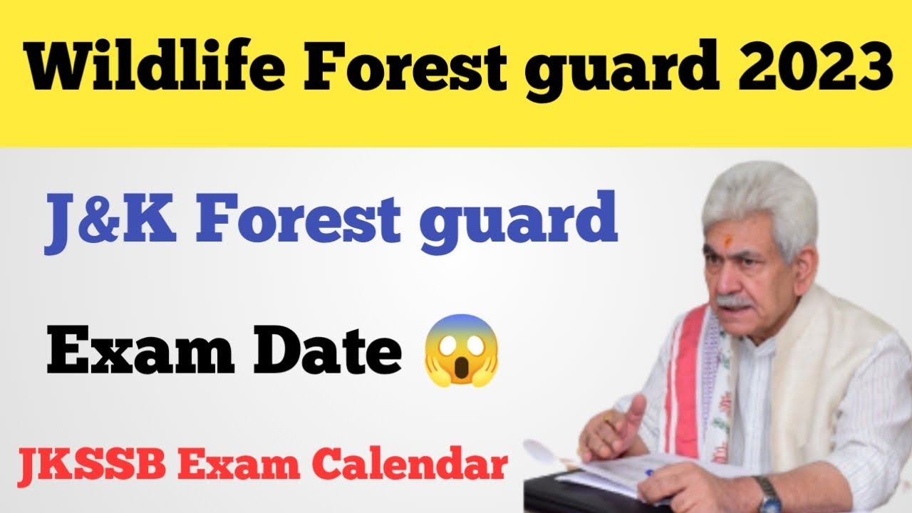 J&K Wildlife Forest guard Exam Date & Physical Date 😱