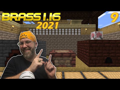 Lets Play Brass 1.16 EP 9 - How to make Steel in Brass 1.16! Obsidian Mortar and IE Blast Furnace!