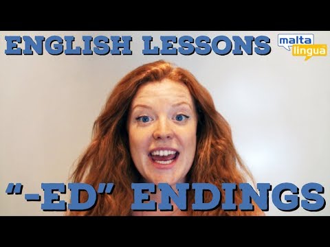ed Endings Free English Pronunciation Lesson A2 B1 Pre Intermediate