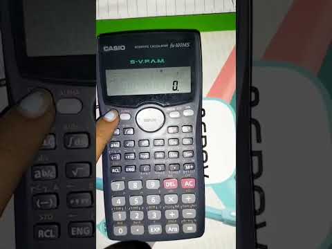 How to reset fx-100ms scientific calculator#viral #viralshorts #viralshort