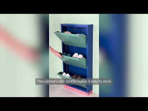 3-Drawer Shoe Rack & Storage Cabinet