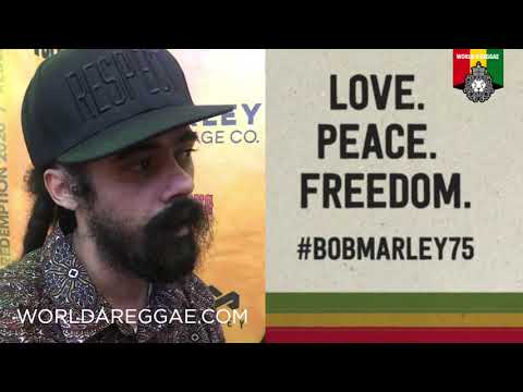 Damian Marley speaks Words of gratitude to all Bob Marley fans World Wide #bobmarley75