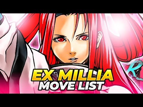 EX MILLIA MOVE LIST - Guilty Gear XX Accent Core Plus R (GGXXACPR)