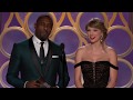 Idris Elba With Taylor Swift at The Golden Globes Awards