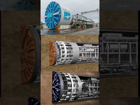 Mega Tunnelling Boring Machine (TBM) at Work #shorts