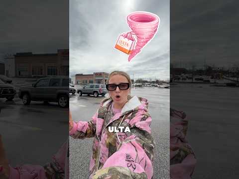 COME WITH ME TO ULTA DURING A TORNADO!🌪️🩷 #makeup #skincare #ultabeauty #beauty