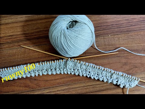 1006**Picot Rand* Pikot anfangsrand stricken**Tutorial** Handarbeit