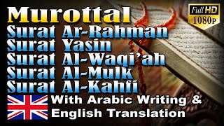 Download lagu Murottal Surat Ar Rahman, Yasin, Al Waqi'ah, Al Mulk & Al Kahfi English Translation mp3