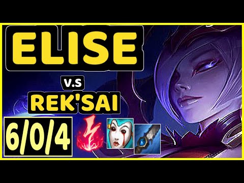 CLID (ELISE) vs REK'SAI - 6/0/4 KDA JUNGLE CHALLENGER GAMEPLAY - KR