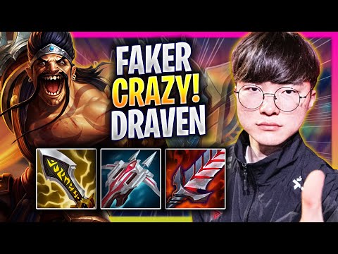FAKER CRAZY GAME WITH DRAVEN! - T1 Faker Plays Draven ADC vs Lucian! | Season 2024
