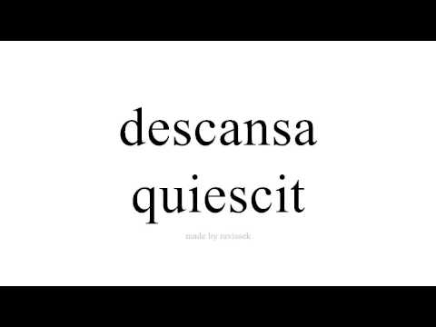 Disce Spanish   quiescit
