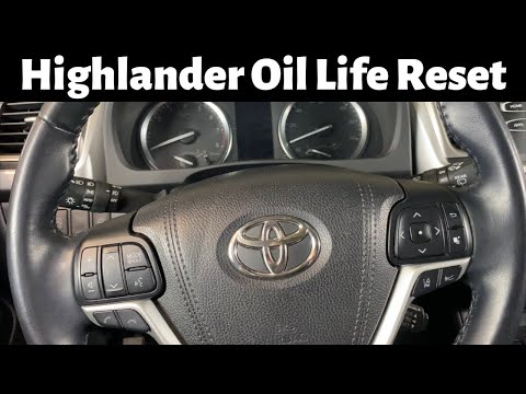 2014 - 2019 Toyota Highlander - How To Reset Oil Life Light - Clear Maintenance Required Soon