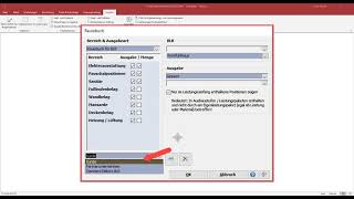 Ausgaben pflegen Raumbucheinstellungen