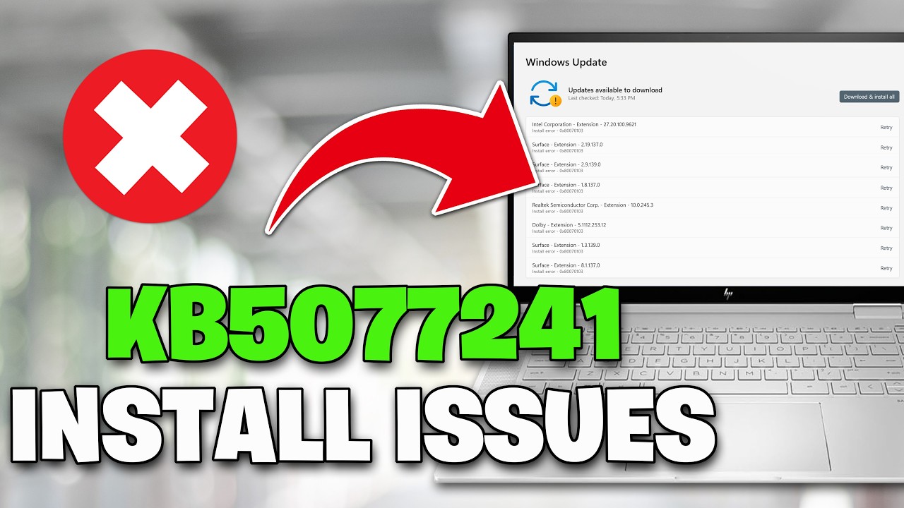 KB5077241 Update Not Installing Error Code 0x80070306/0x800f0991/0x800f081f Windows 11 FIX