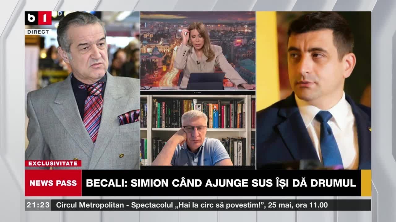NEWS PASS. BECALI: SIMION ÎȘI MANIPULEAZĂ OAMENII/ SIMION CÂND AJUNGE SUS ÎȘI DĂ DRUMUL. P2/3