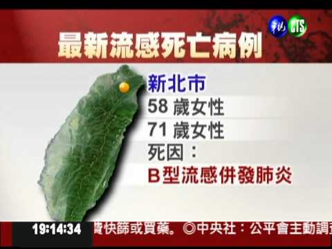 B型流感再奪2命 慢性病患小心