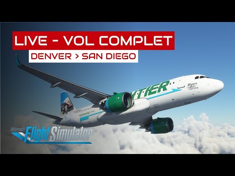[Flight Simulator] Vol complet Denver - San Diego en A320neo