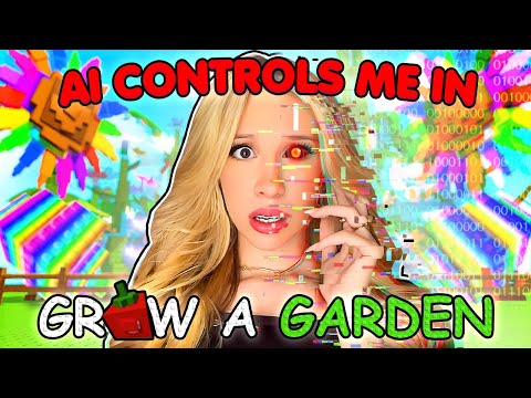 MY AI CONTROLS ME in GROW A GARDEN... *GONE WRONG?*