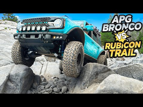 APG BRONCO vs JEEPS on the Rubicon Trail