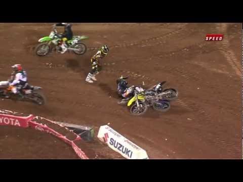 Opening Lap Crash between Jason Anderson and Ryan Sipes Official