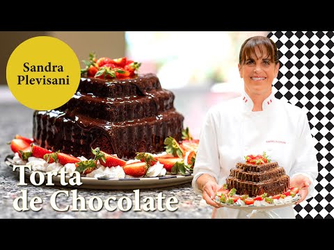 Mojadita Chocolate Cake, with chocolate ganache bath Sandra Plevisani