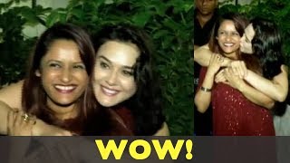Preity Zinta Poses With Birthday Girl Rohini Iyer At Party