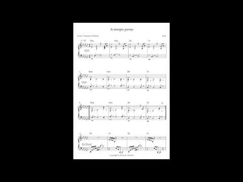 A tempo perso - Elisa base e spartito piano