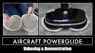 Aircraft PowerGlide Cordless Hard Floor Cleaner Unboxing & Demonstration