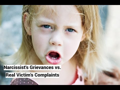 Narcissist's Grievances vs. Real Victim's Complaints