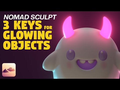 3 Keys for better Glowing Objects in Nomad Sculpt