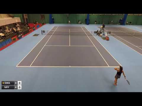 Yuriko Lily Miyazaki - Katie Swan [1] (W60 Glasgow 2022 R32) (Incomplete)