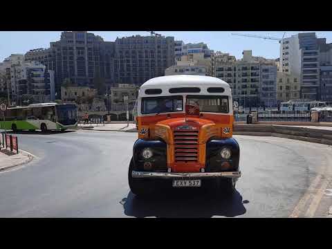 Vintage bus in Malta
